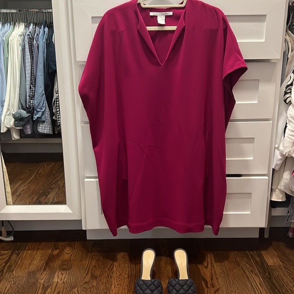 Diane Von Furstenberg Magenta Sheath Dress - Picture 2 of 5
